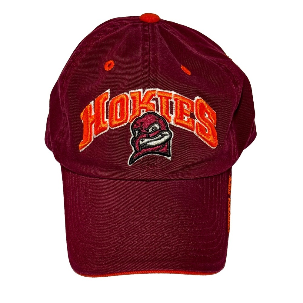 Virginia Tech Hokies‎ Maroon Dad Hat Adjustable Strapback VT NCAA Baseball Cap
